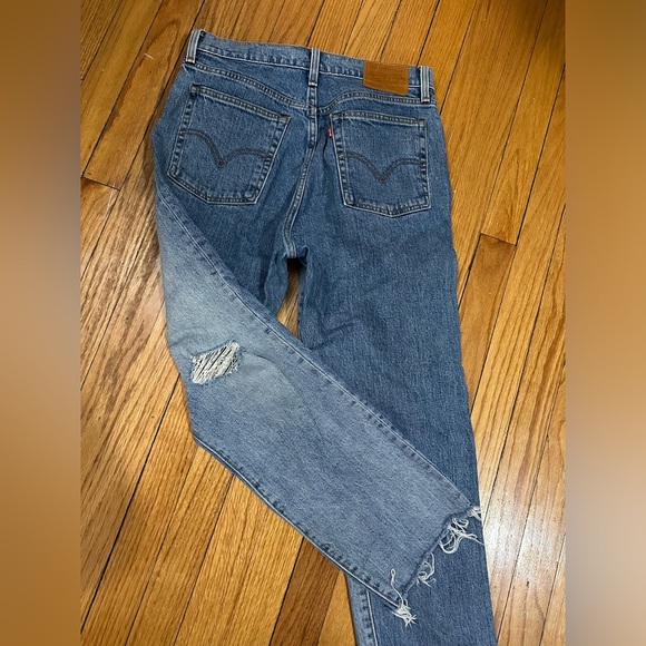 Two tone Levi’s Wedgie Straight jeans size 28 - Picture 7 of 8